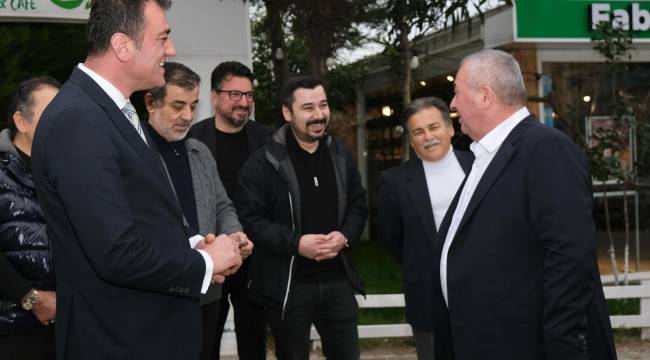 BAŞKAN KÖSE KEMAL AYDIN VE CEMAL ENGİNYURT'U AĞIRLADI